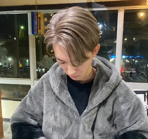 かき上げスタイル×スモーキーベージュ